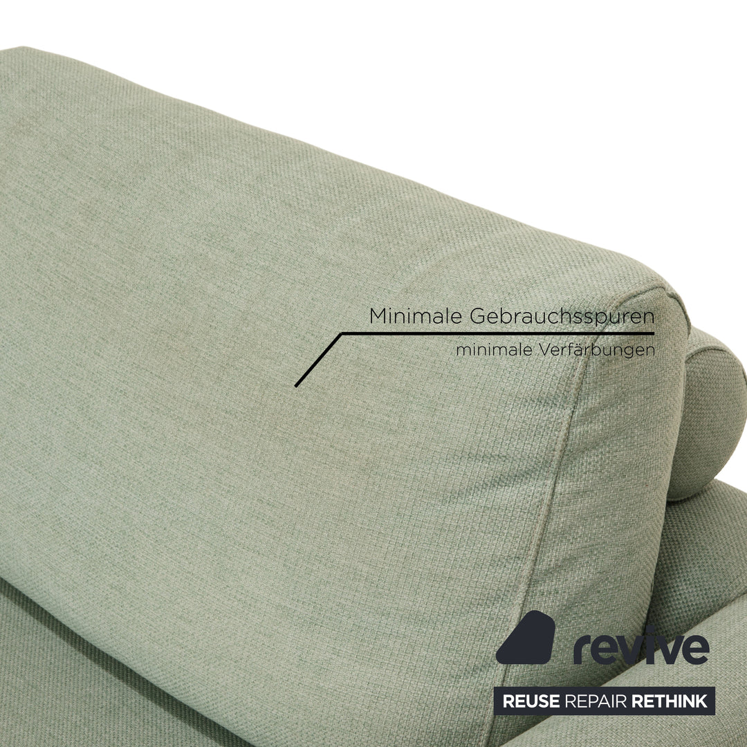 Bolia Scandinavia Stoff Ecksofa Grün Türkis Grau Recamiere Links Sofa Couch