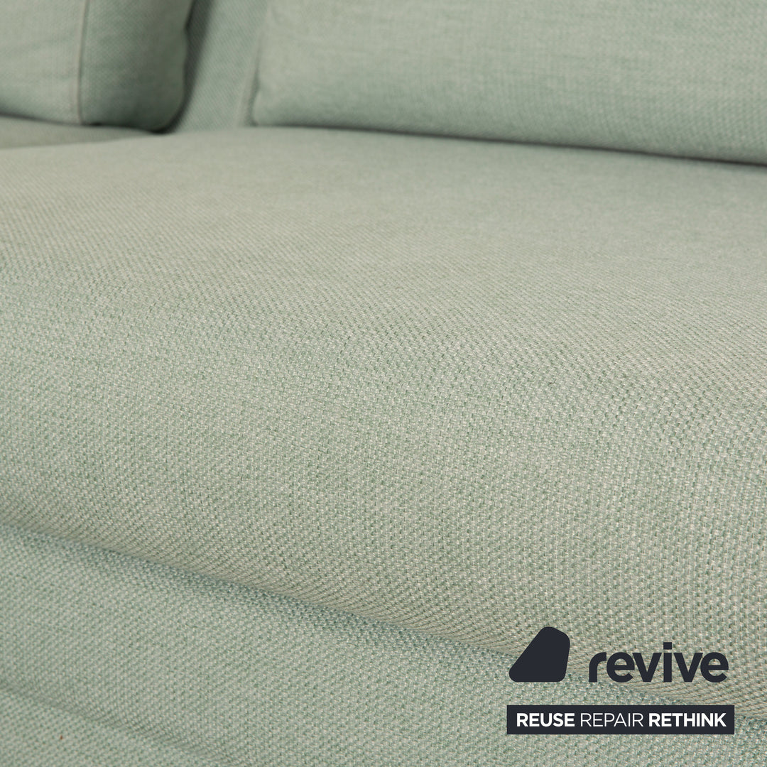 Bolia Scandinavia Stoff Ecksofa Grün Türkis Grau Recamiere Links Sofa Couch