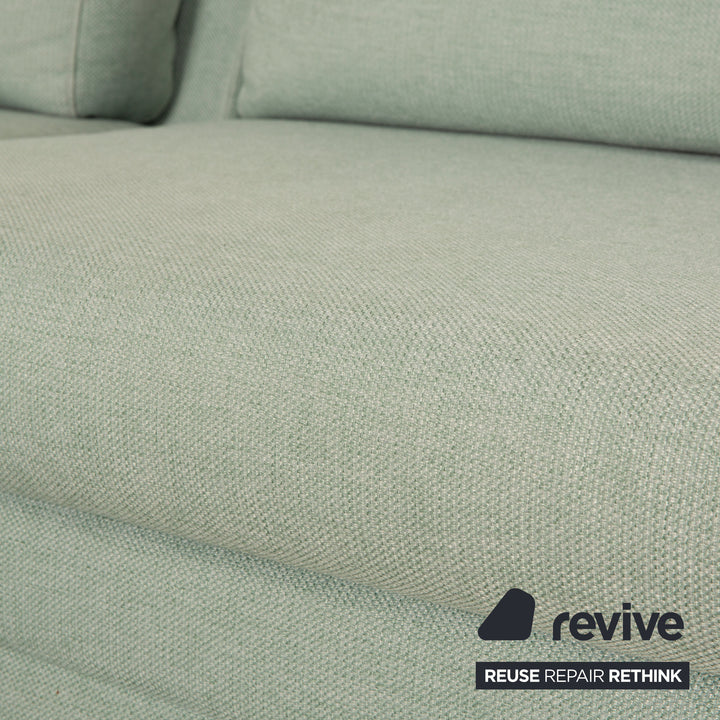 Bolia Scandinavia Stoff Ecksofa Grün Türkis Grau Recamiere Links Sofa Couch