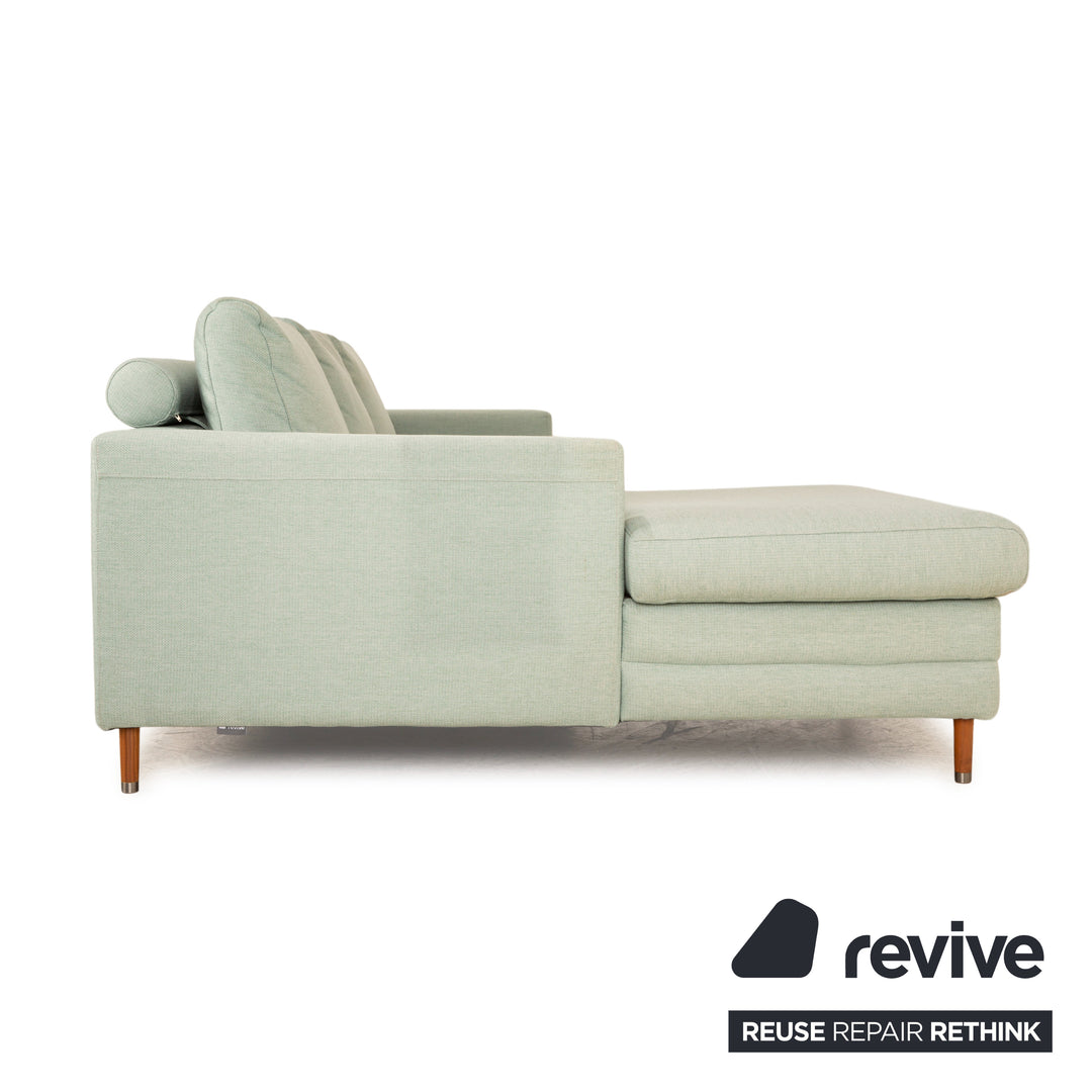 Bolia Scandinavia Stoff Ecksofa Grün Türkis Grau Recamiere Links Sofa Couch