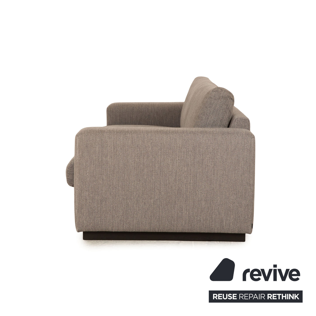 Bolia Sepia Stoff Dreisitzer Grau Sofa Couch