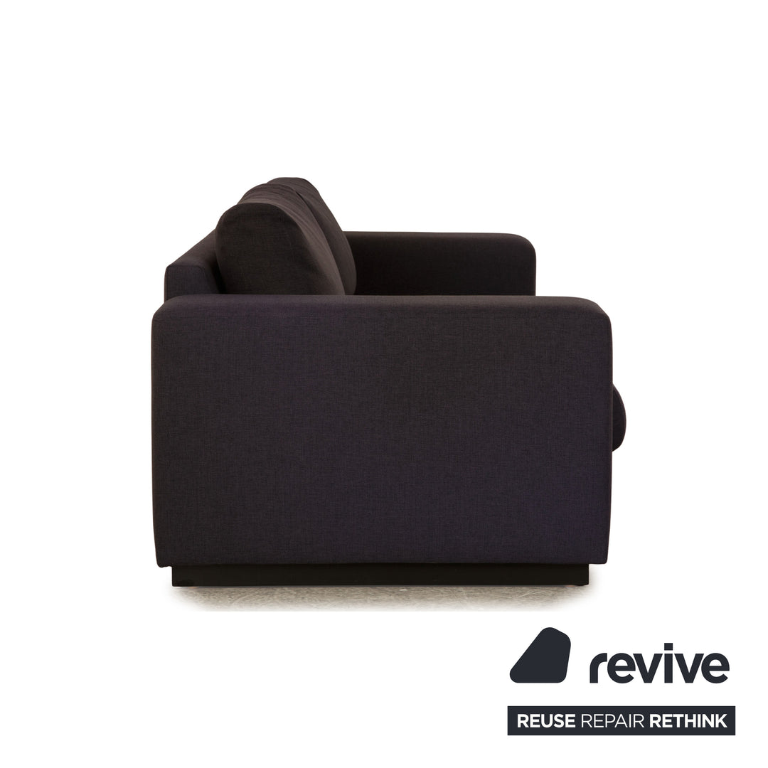 Bolia Sepia Stoff Zweisitzer Dunkelblau Grau Sofa Couch