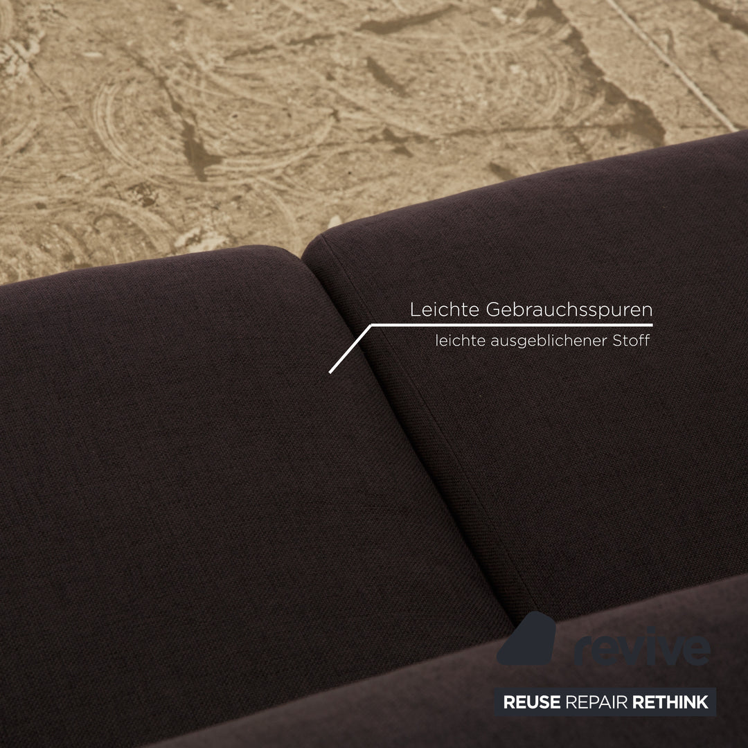 Bolia Sepia Stoff Zweisitzer Dunkelblau Grau Sofa Couch