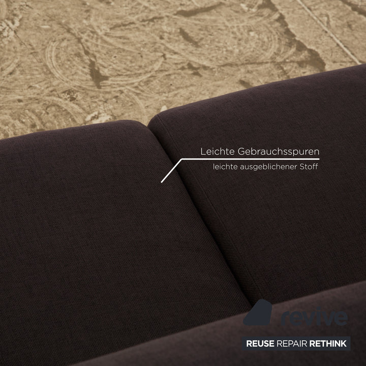 Bolia Sepia Stoff Zweisitzer Dunkelblau Grau Sofa Couch