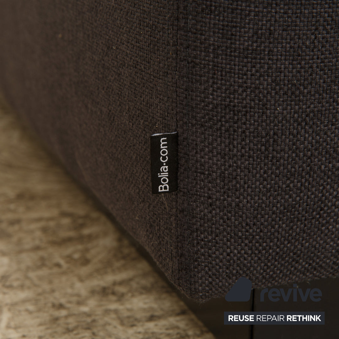 Bolia Sepia Stoff Zweisitzer Dunkelblau Grau Sofa Couch