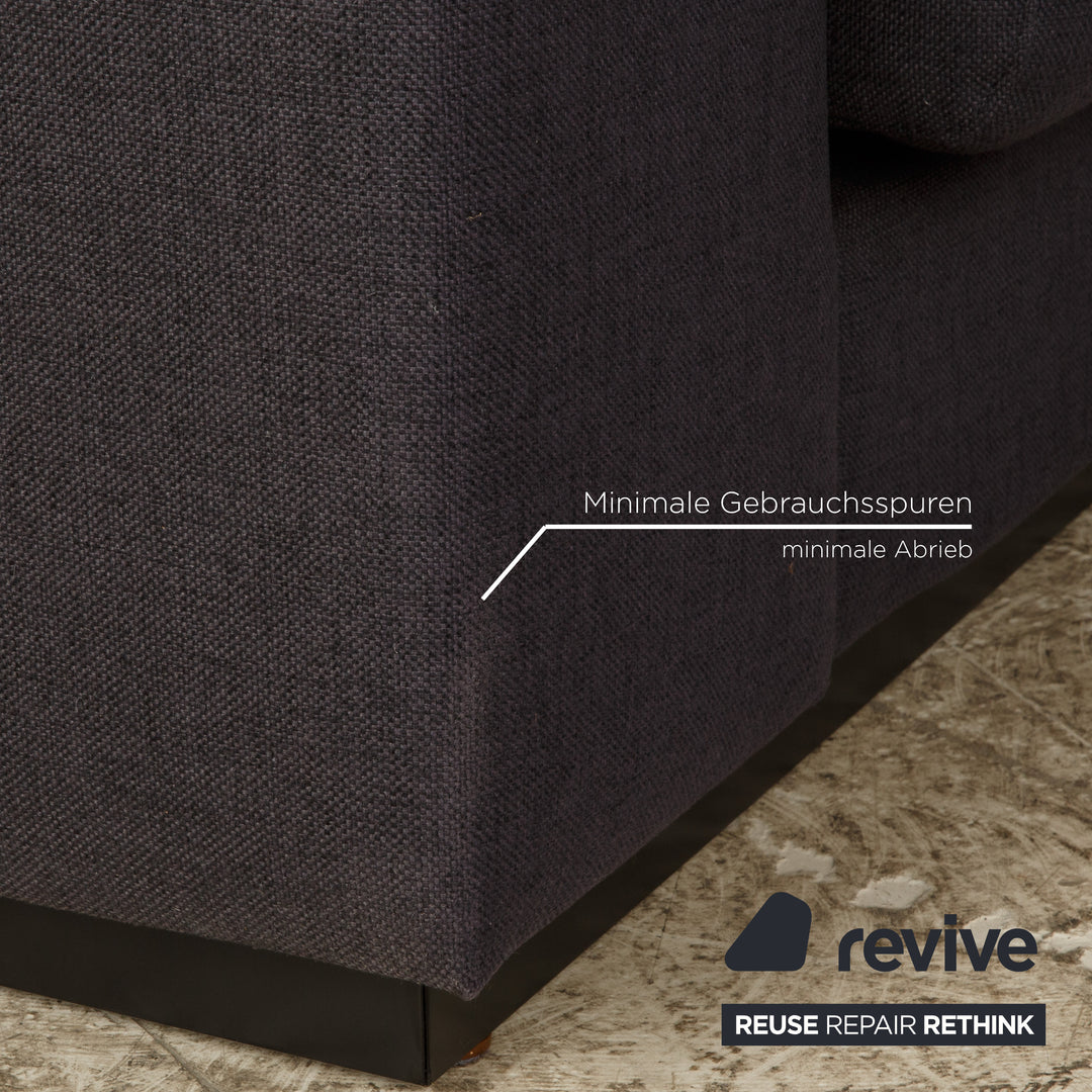 Bolia Sepia Stoff Zweisitzer Dunkelblau Grau Sofa Couch