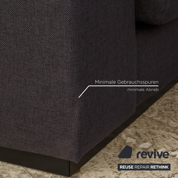 Bolia Sepia Stoff Zweisitzer Dunkelblau Grau Sofa Couch