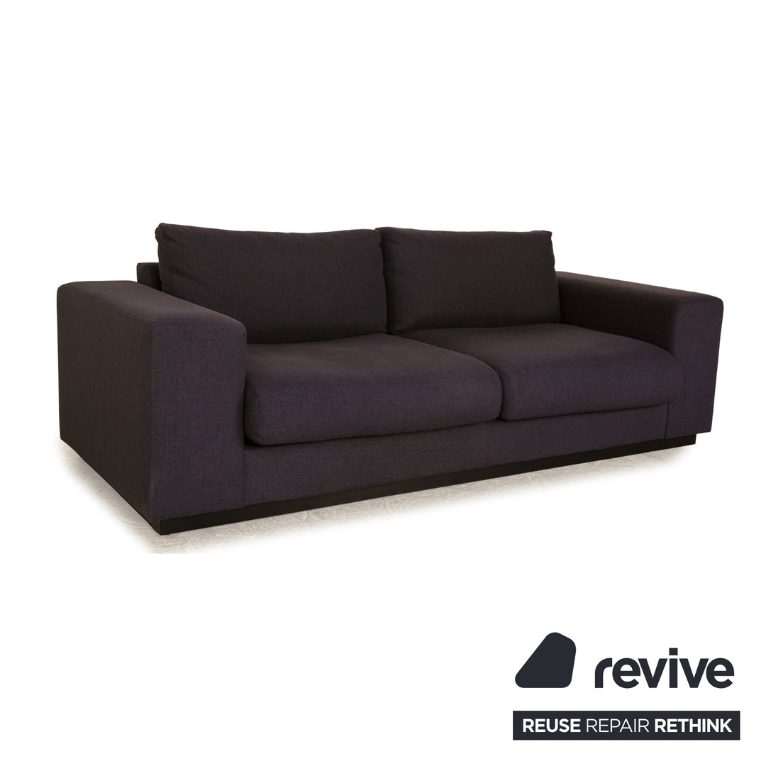 Bolia Sepia Stoff Zweisitzer Dunkelblau Grau Sofa Couch