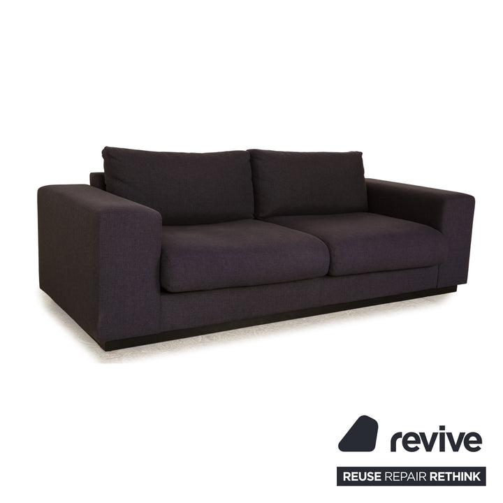 Bolia Sepia Stoff Zweisitzer Dunkelblau Grau Sofa Couch