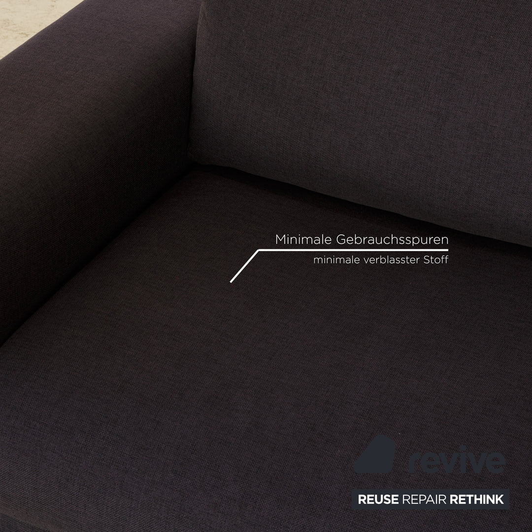 Bolia Sepia Stoff Zweisitzer Dunkelblau Grau Sofa Couch