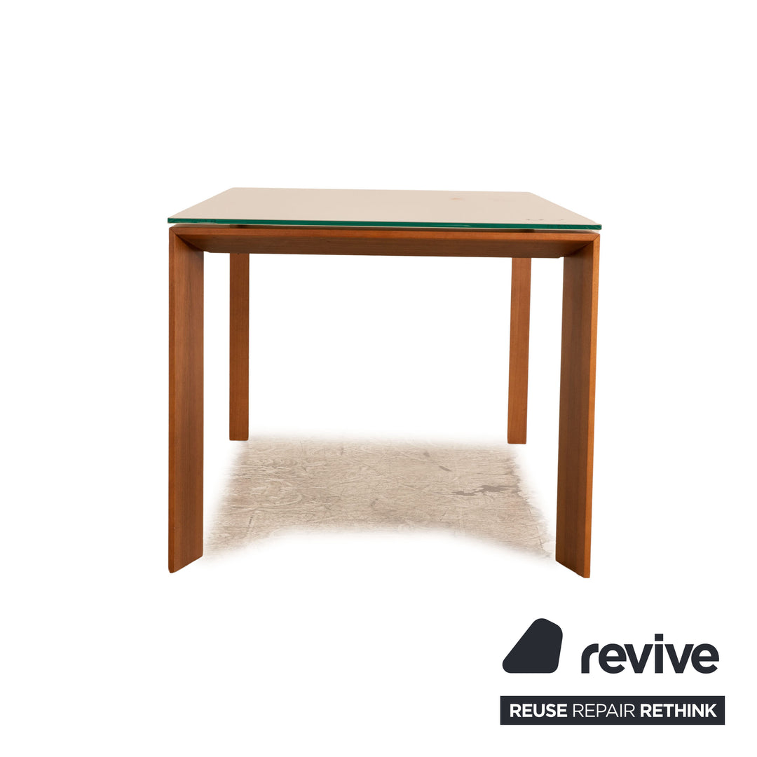 Bonaldo Glas Esstisch Beige Esszimmer 180 x 90 cm