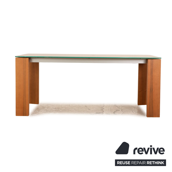 Bonaldo Glas Esstisch Beige Esszimmer 180 x 90 cm