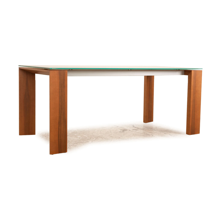 Bonaldo Glas Esstisch Beige Esszimmer 180 x 90 cm