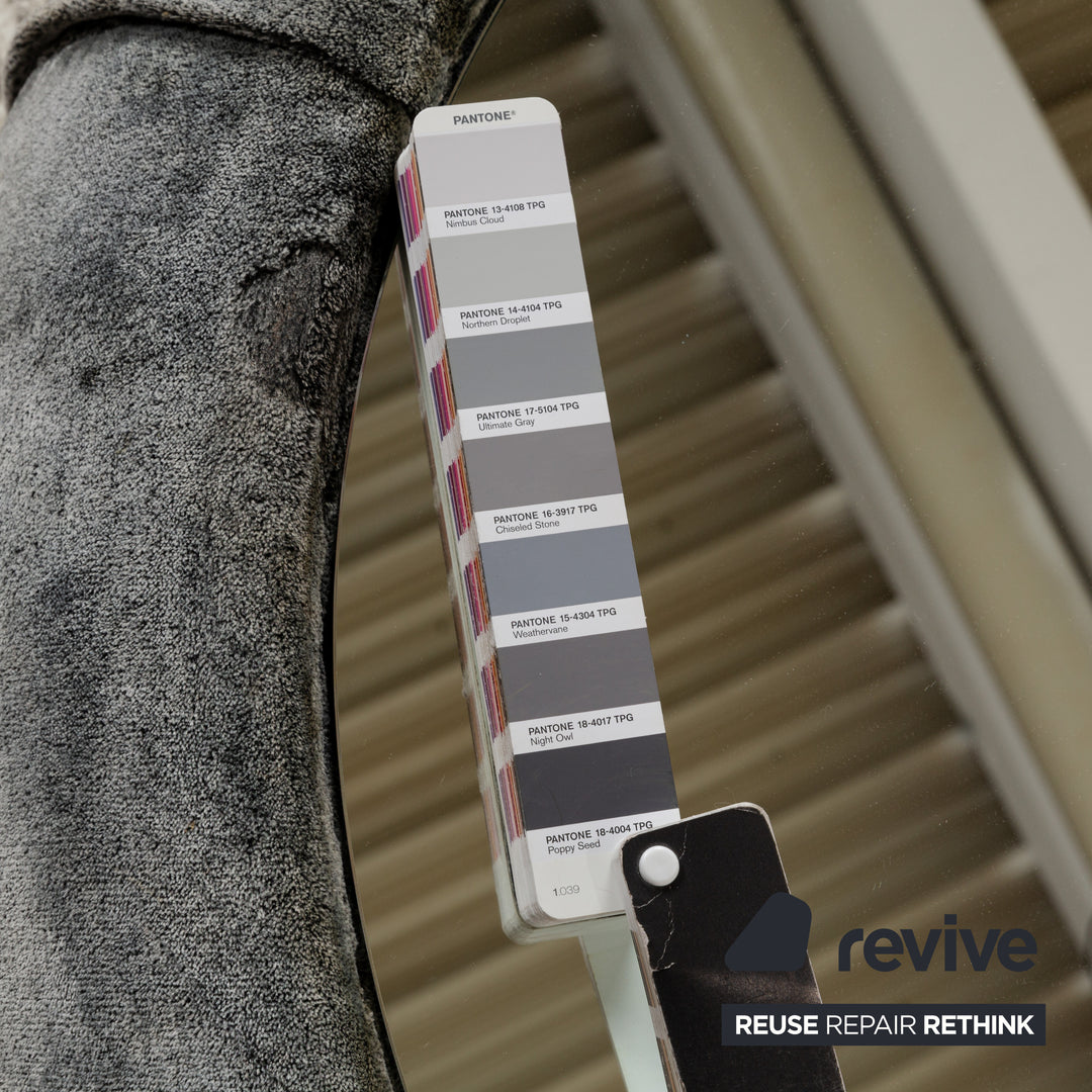 Bretz Cloud 7 Stoff Couchtisch Grau Silber