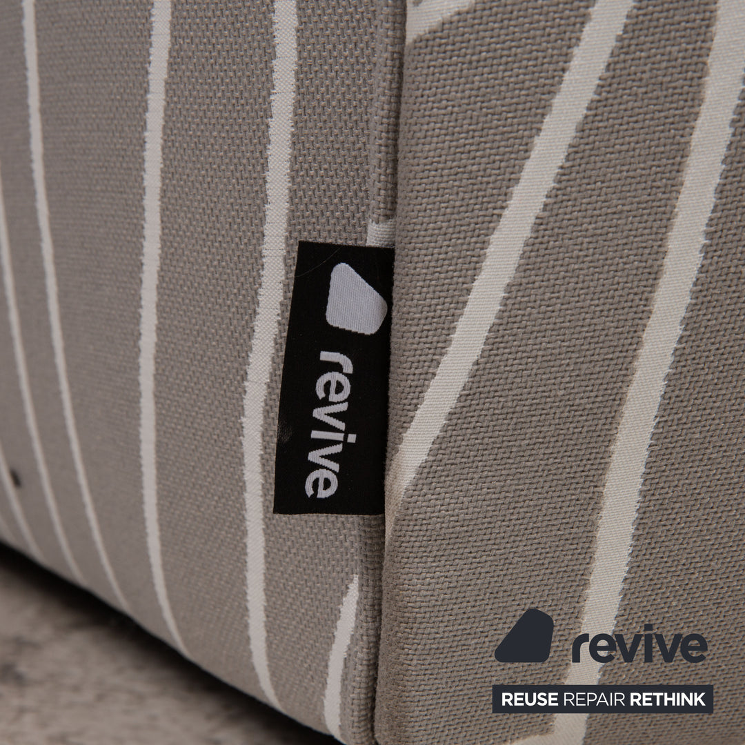 Canapé d'angle Bretz Cloud 7 en tissu gris, nouvelle housse