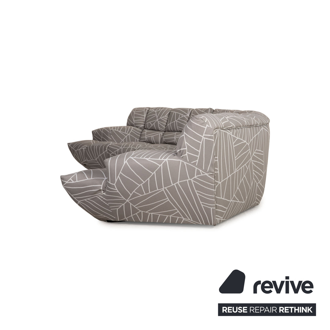 Canapé d'angle Bretz Cloud 7 en tissu gris, nouvelle housse