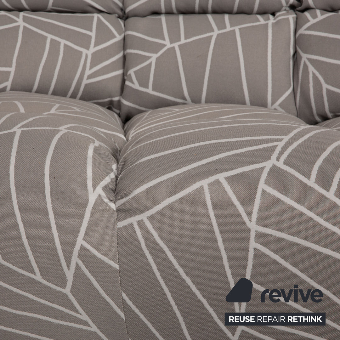 Canapé d'angle Bretz Cloud 7 en tissu gris, nouvelle housse