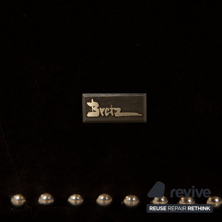 Bretz Gaudi Fabric Three Seater Brown Sofa Couch