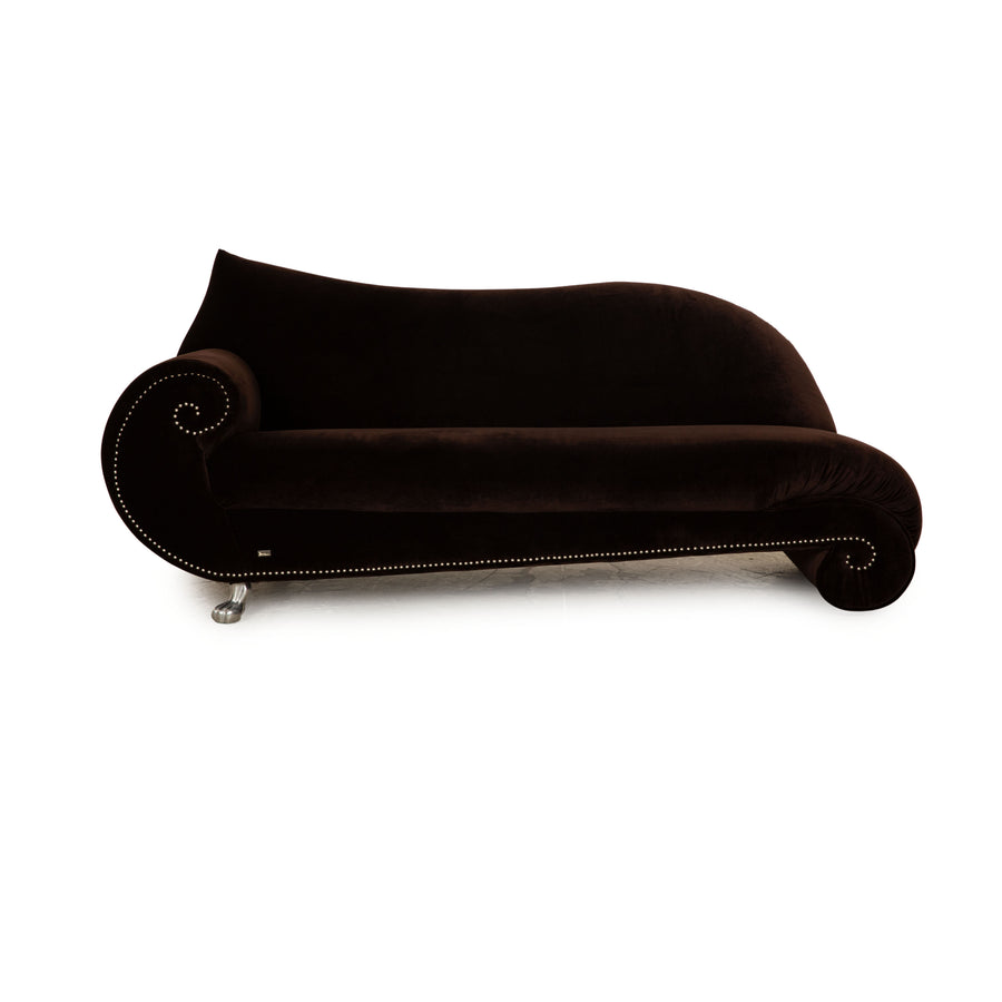 Bretz Gaudi Fabric Three Seater Brown Sofa Couch