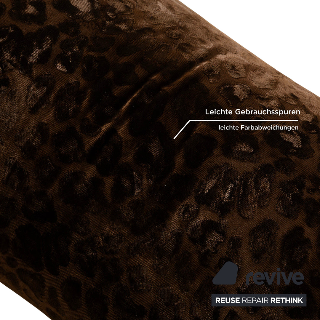 Bretz Gaudi Fabric Stool Brown