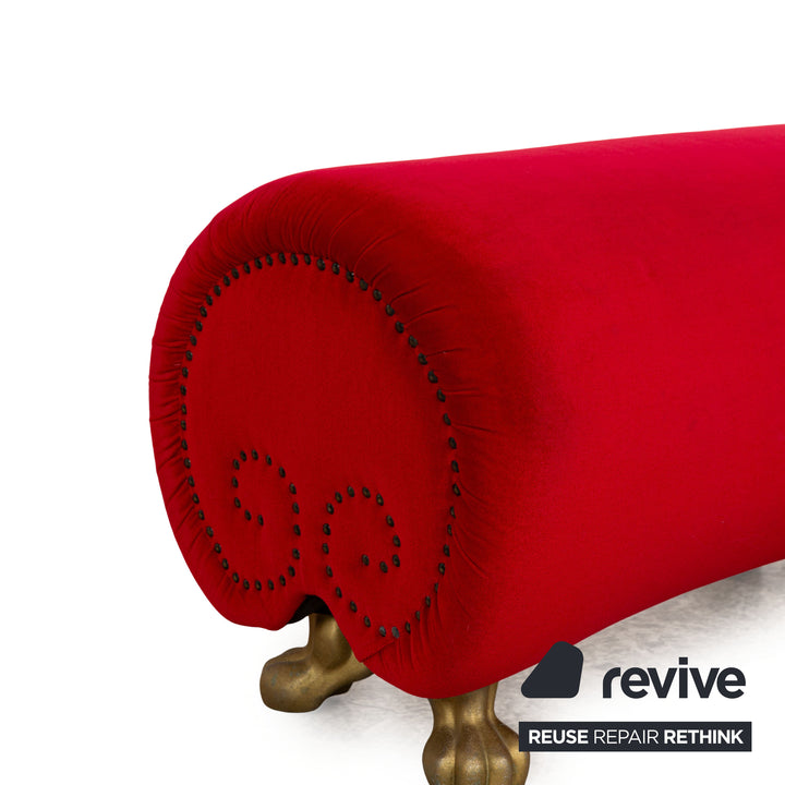 Bretz Gaudi fabric stool red