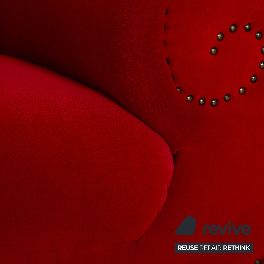 Bretz Gaudi fabric armchair red