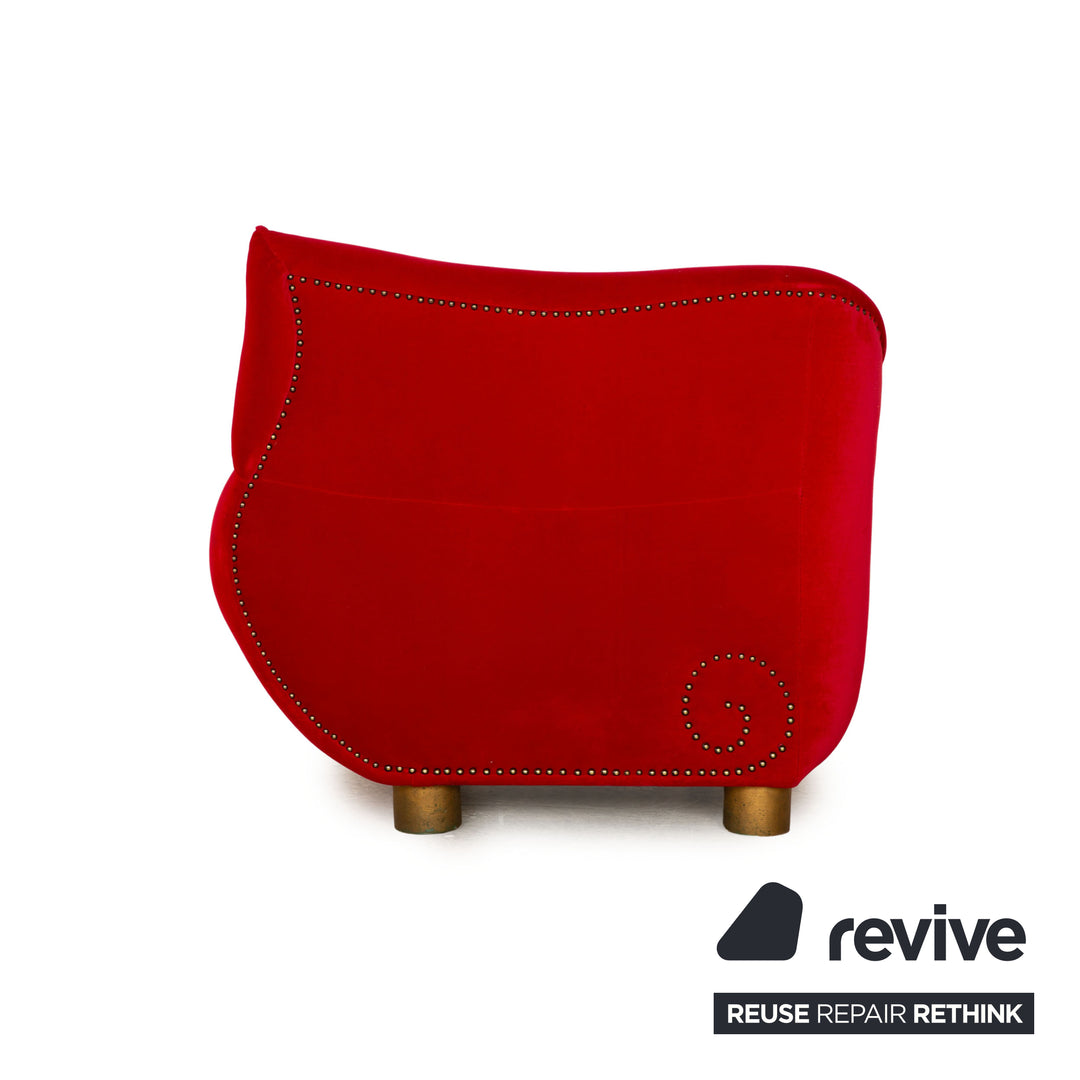 Bretz Gaudi fabric armchair red