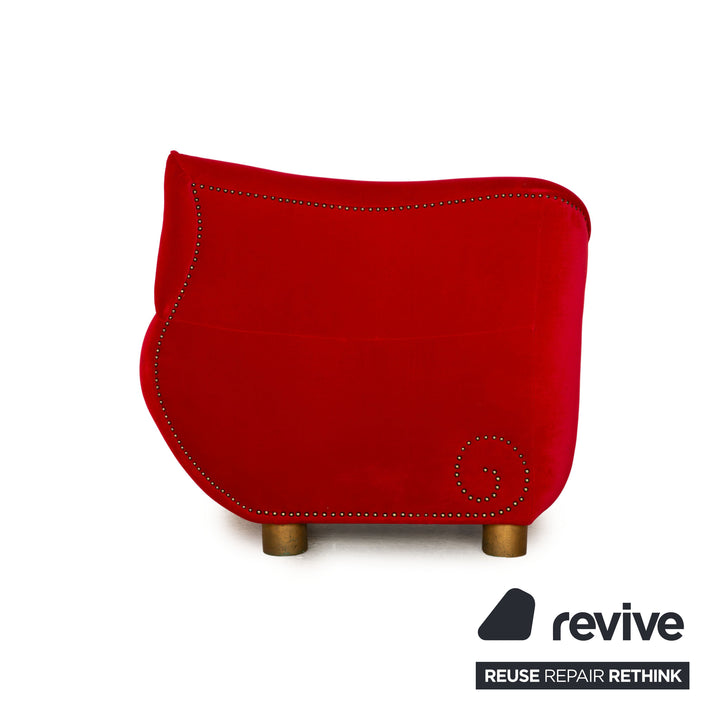 Bretz Gaudi fabric armchair red