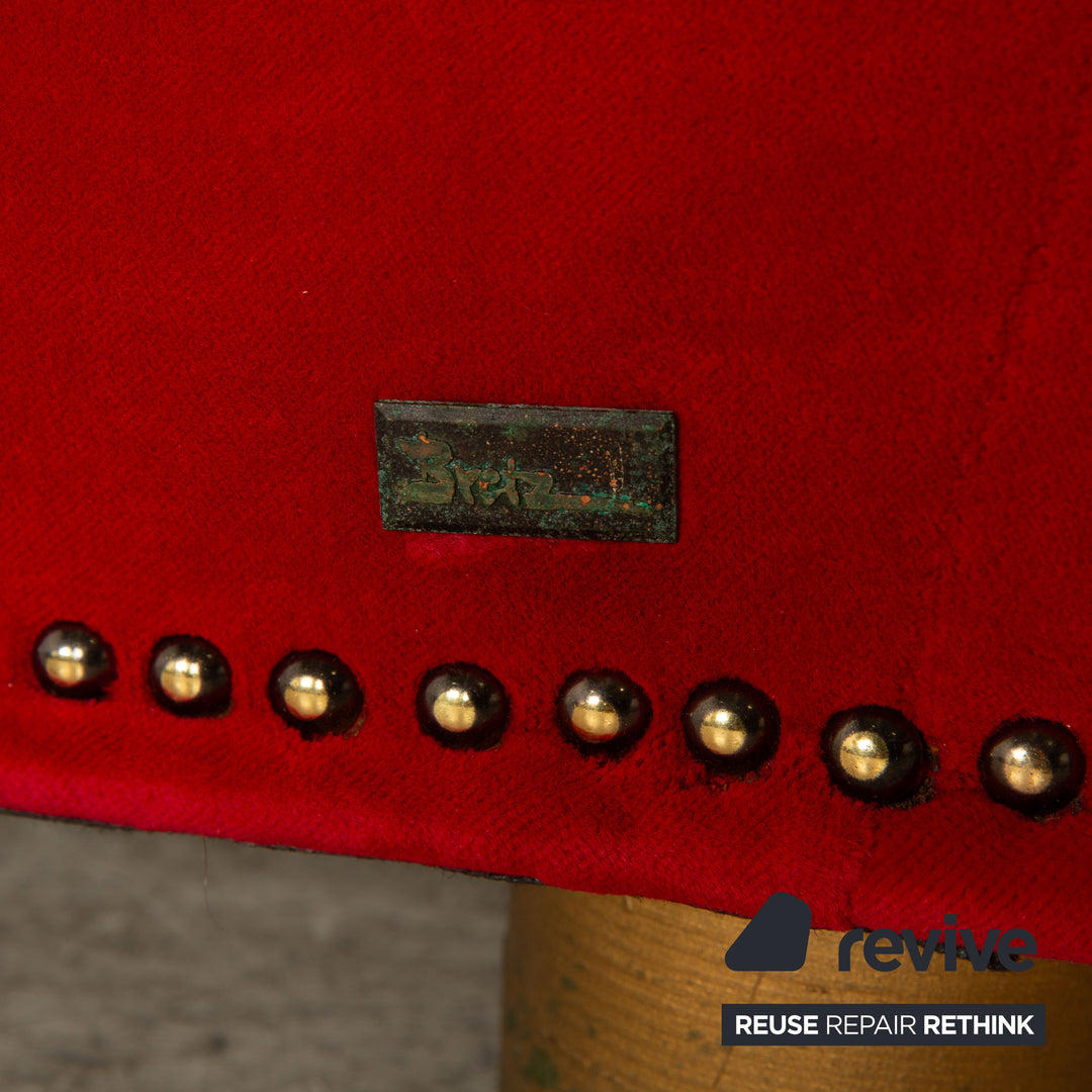 Bretz Gaudi fabric armchair red