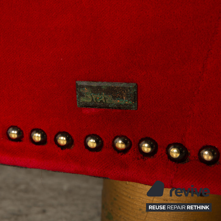 Bretz Gaudi fabric armchair red