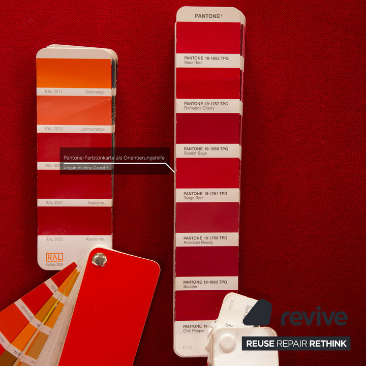 Bretz Gaudi fabric armchair red