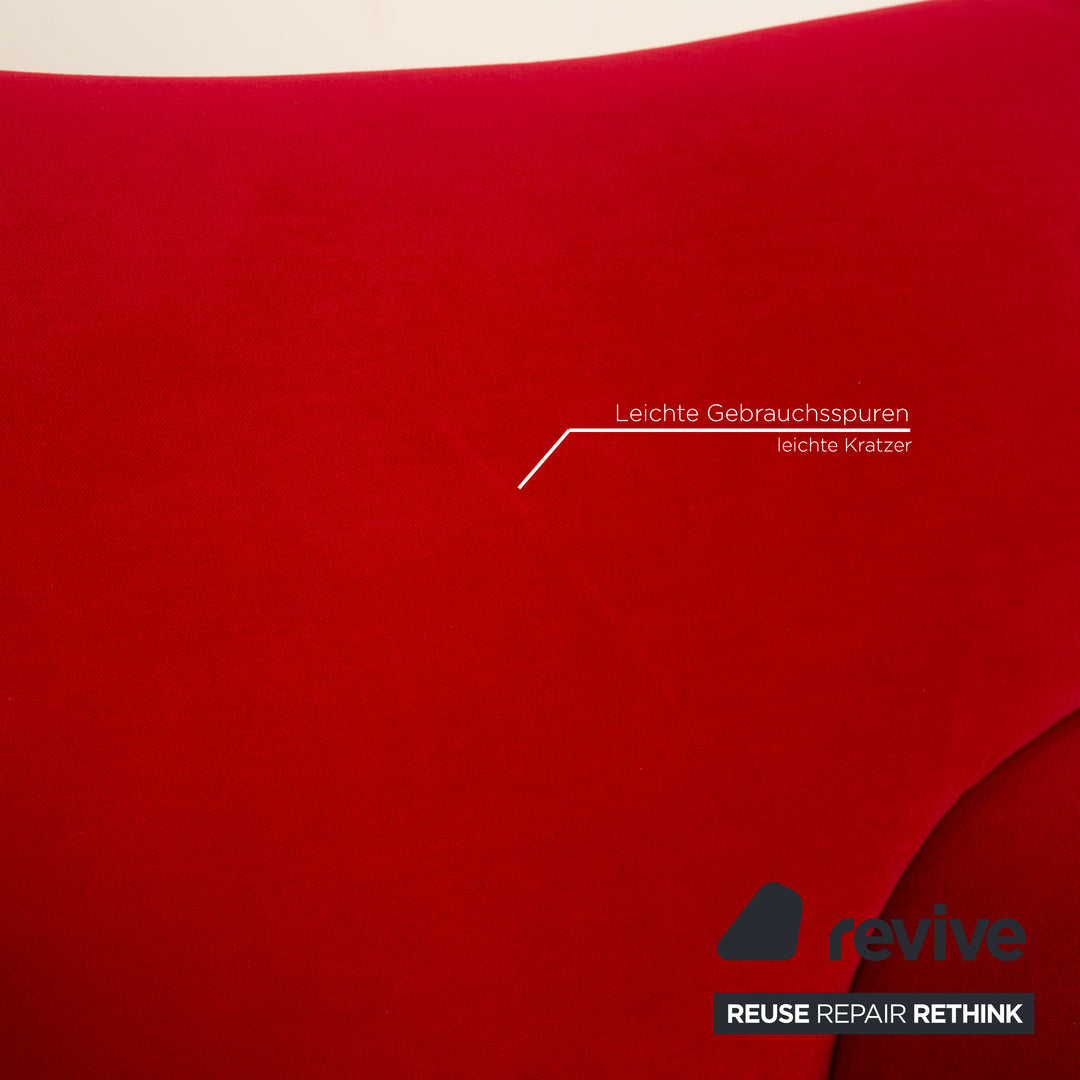 Bretz Gaudi fabric armchair red