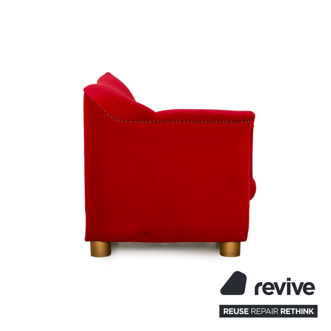 Bretz Gaudi fabric armchair red