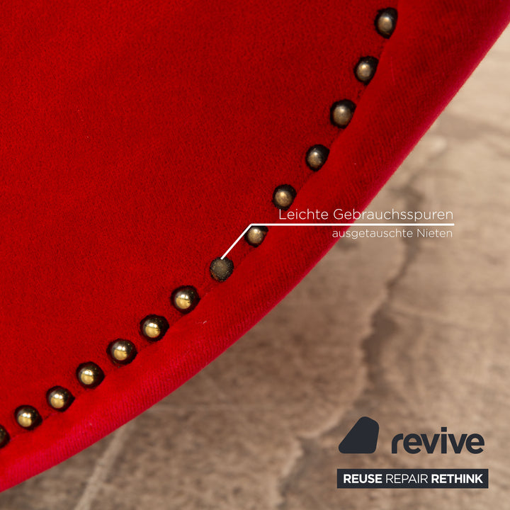 Bretz Gaudi fabric armchair red