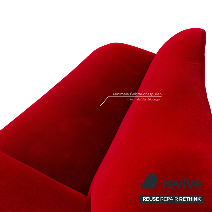 Bretz Gaudi fabric sofa set red stool three-seater red sofa couch