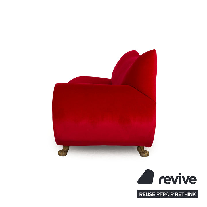 Bretz Gaudi fabric sofa set red stool three-seater red sofa couch