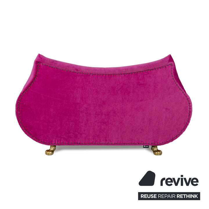 Bretz Gaudi fabric two-seater pink sofa couch reupholstery