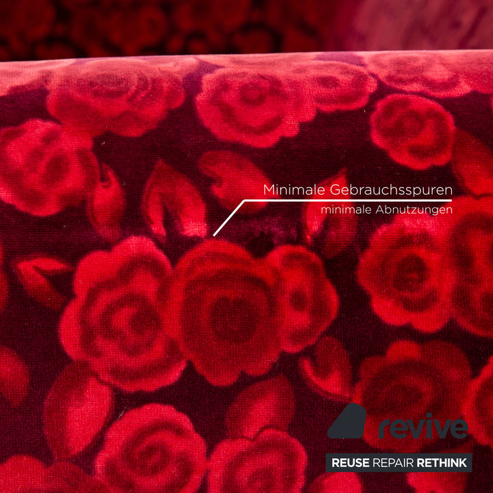 Bretz Monster fabric two-seater red manual function sofa couch sofa bed