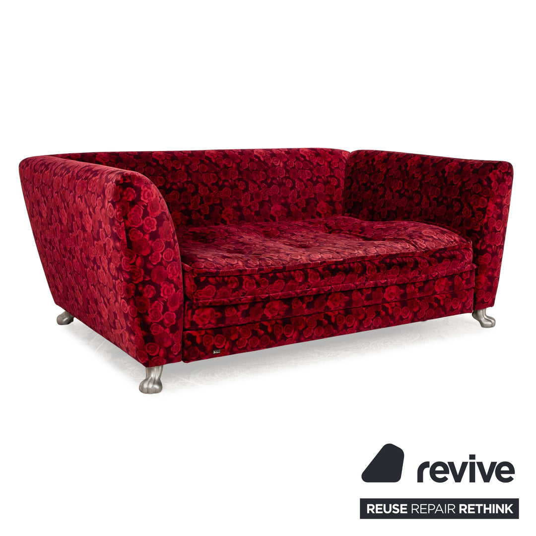 Bretz Monster fabric two-seater red manual function sofa couch sofa bed