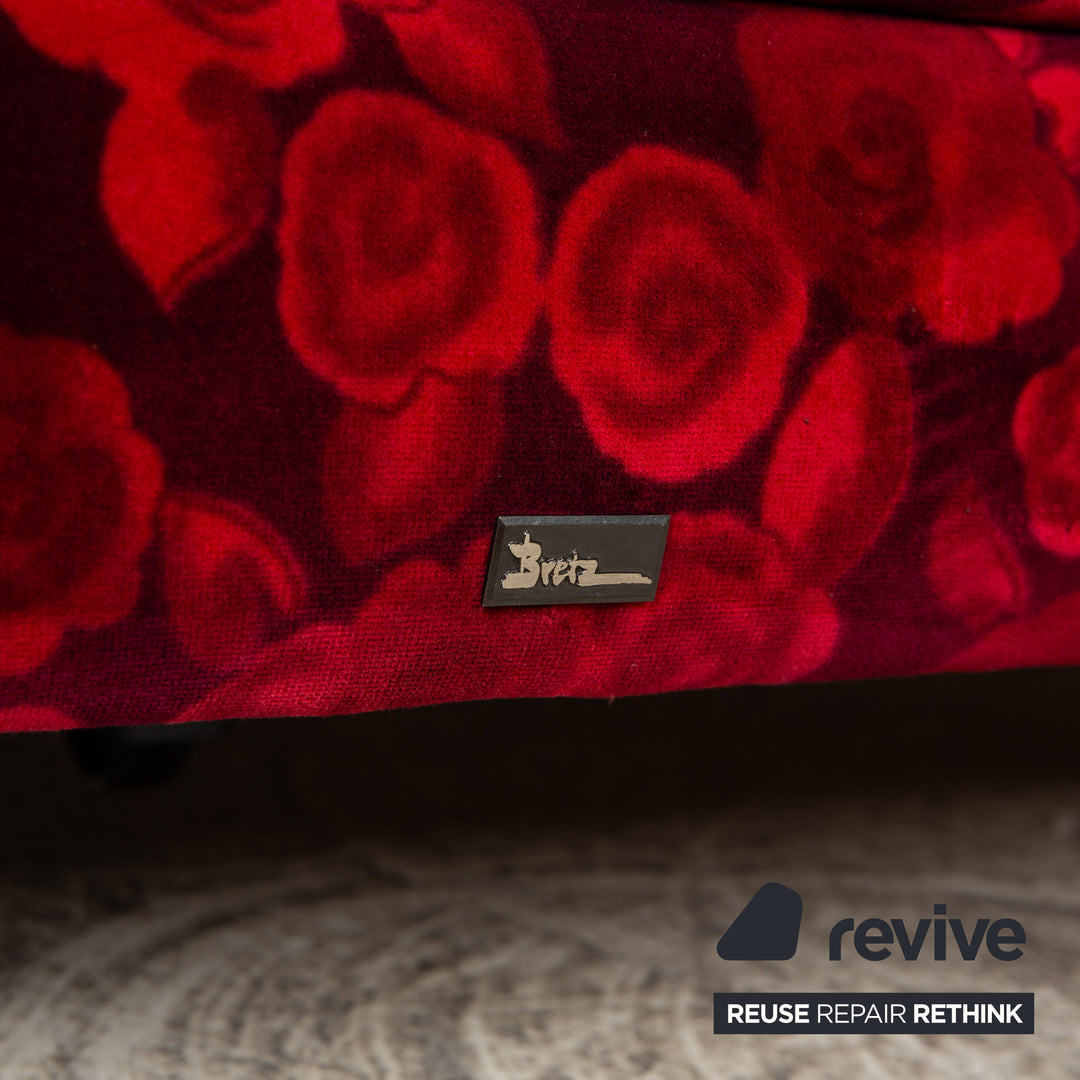 Bretz Monster fabric two-seater red manual function sofa couch sofa bed