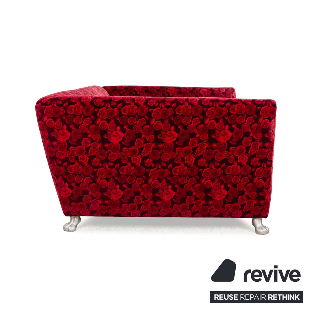 Bretz Monster fabric two-seater red manual function sofa couch sofa bed