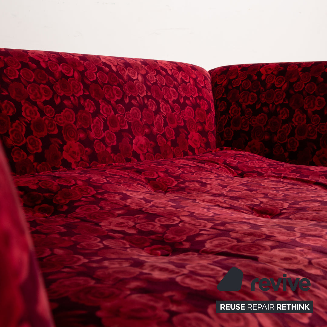 Bretz Monster fabric two-seater red manual function sofa couch sofa bed