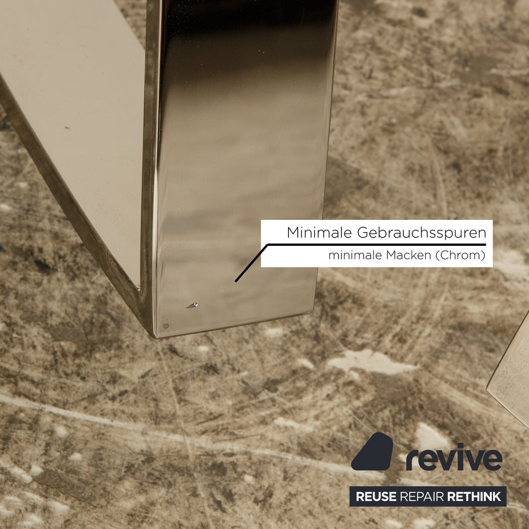 Bretz Highland B132 Leather Armchair Set Black 2x Armchair Rocking Chair