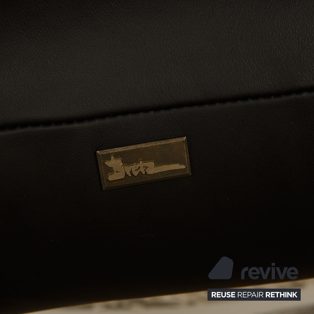 Bretz Highland B132 Leather Armchair Black Rocking Chair