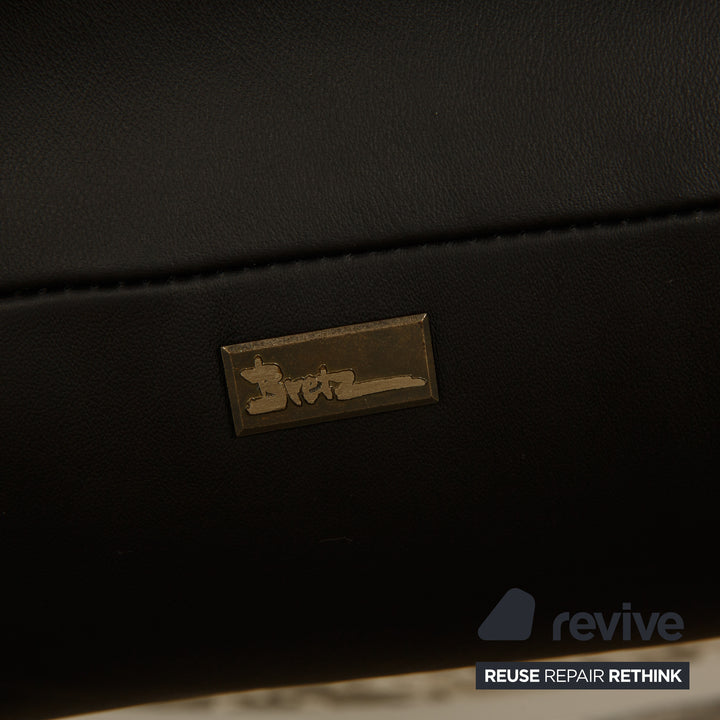 Bretz Highland B132 Leather Armchair Set Black 2x Armchair Rocking Chair