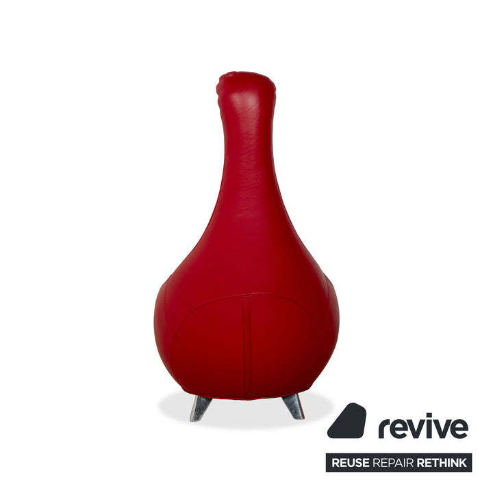 Bretz Jeannie Leather Armchair Red