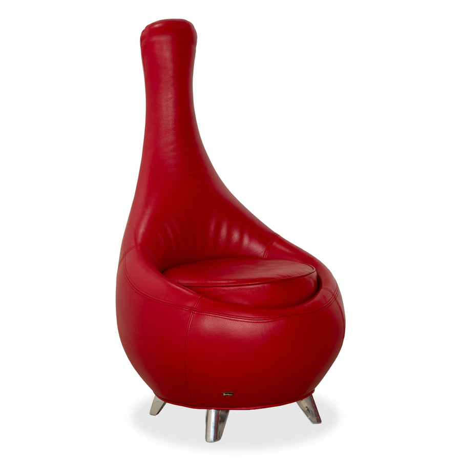 Bretz Jeannie Leather Armchair Red