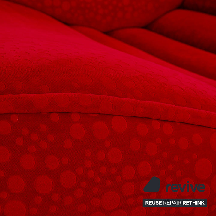 Bretz Laola Hookipa Fabric Three Seater Red Sofa Couch