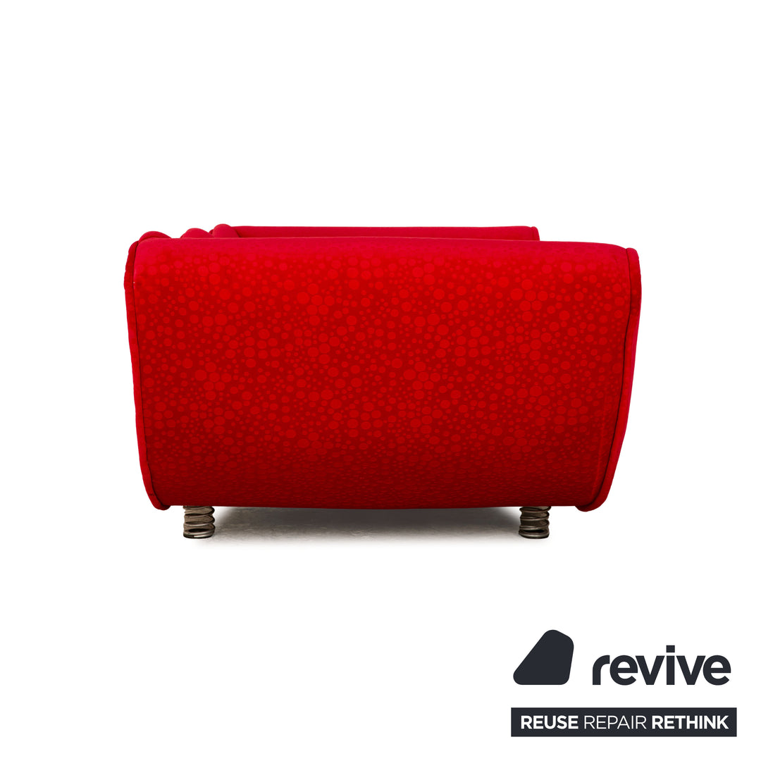 Bretz Laola Hookipa Fabric Three Seater Red Sofa Couch