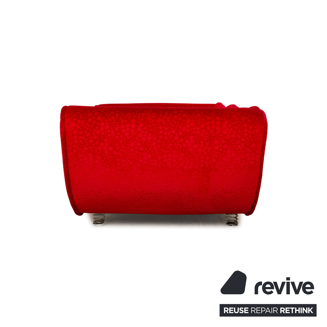 Bretz Laola Hookipa Fabric Three Seater Red Sofa Couch